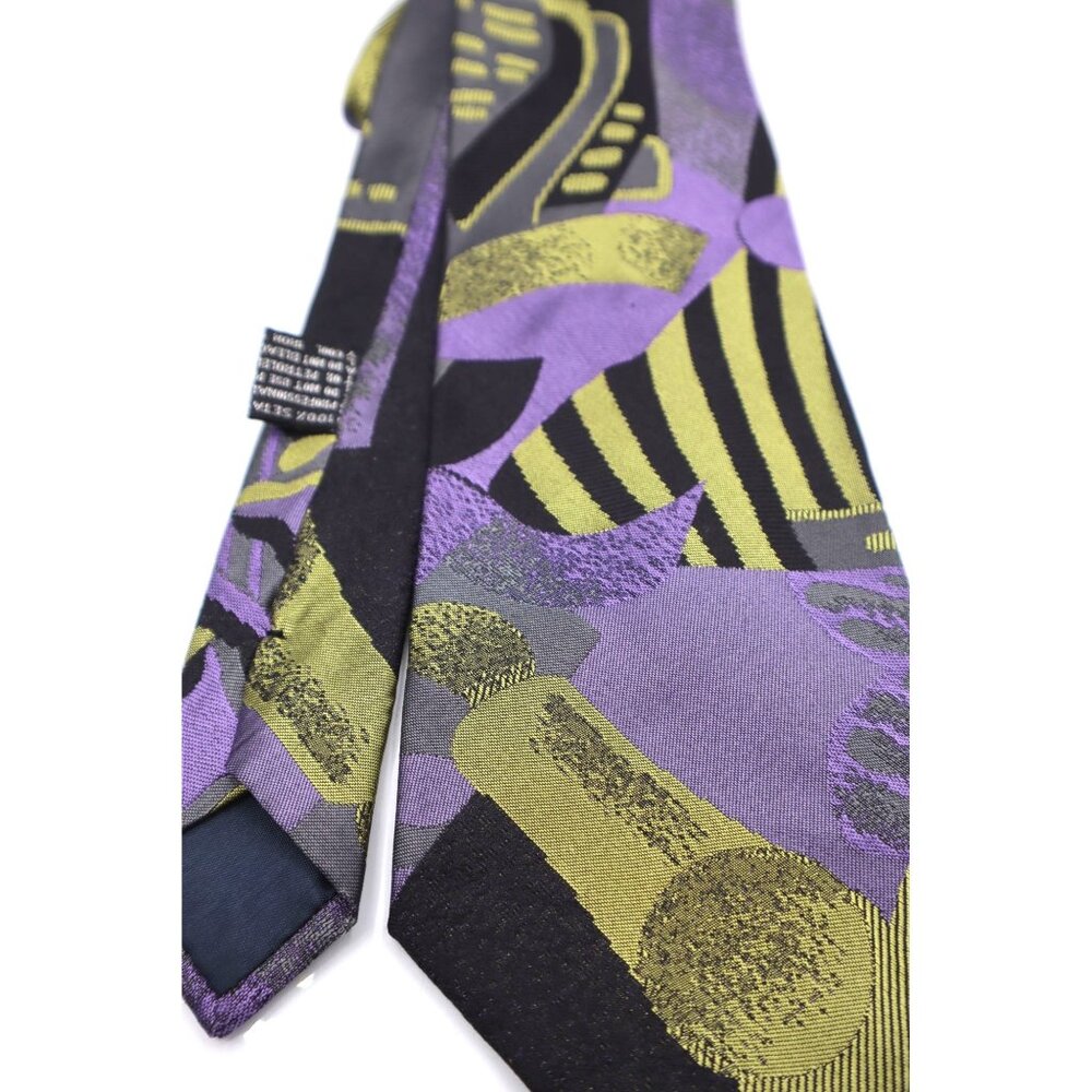 Vintage '90's Versus By Gianni Versace Abstract Silk Tie Classic Old Money Class